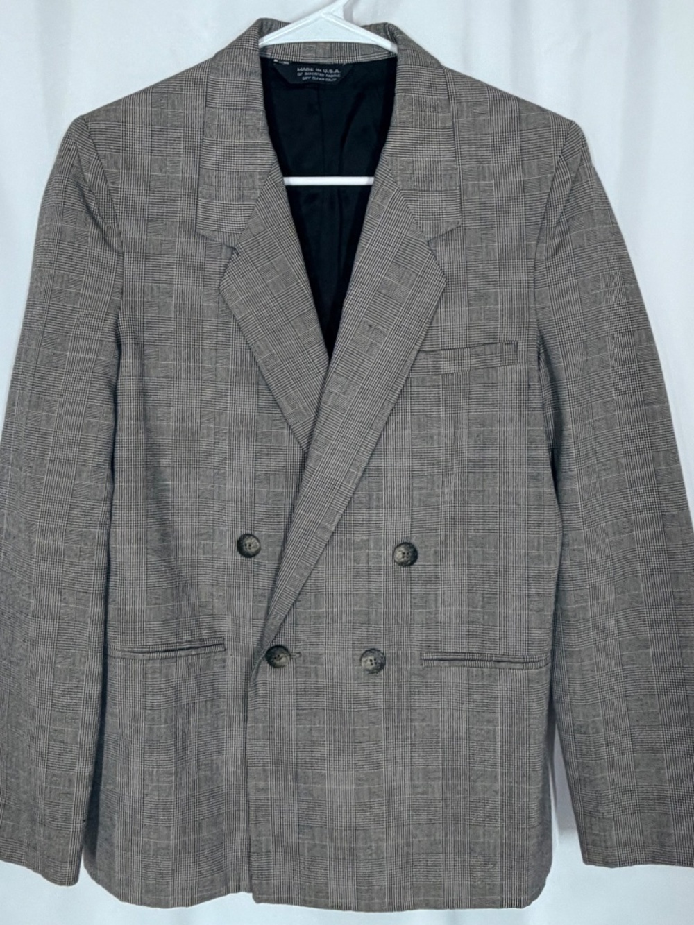 Christian Dior Double Breast Suit Jacket Houndstooth Jeune Homme